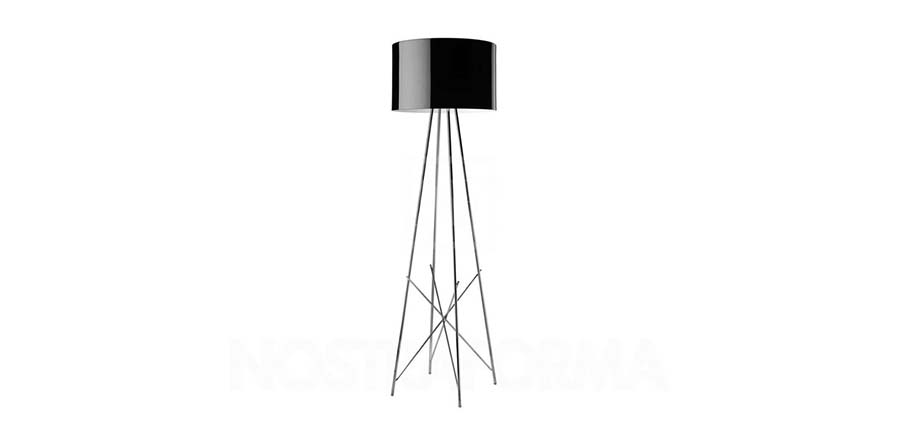 [创意家具 - 灯饰|落地灯|办公家具|设计师家具|Ray F1 floor lamp black | Flos复制版现代落地灯]