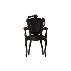 烟扶手餐椅 smoke dining armchair