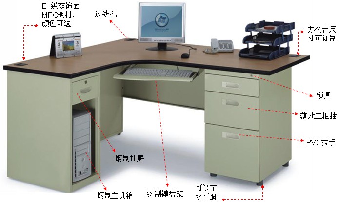 钢制办公台